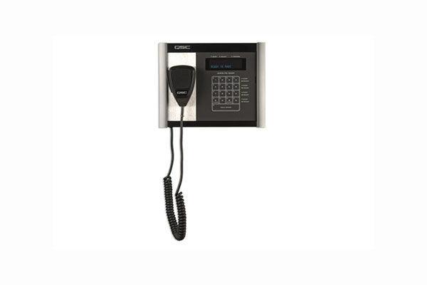 QSC Q-SYS 16-Button Command Code (A-P) Wall Mounted Page Station; Handheld (H) Microphone - PS-1650H - Creation Networks