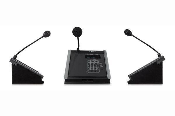 QSC Q-SYS 16-Button Wall Mounted Page Station; Gooseneck (G) Microphone - PS-1600G - Creation Networks