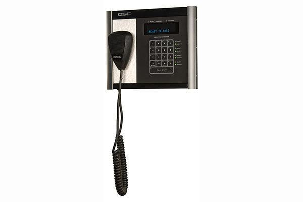 QSC Q-SYS 16-Button Wall Mounted Page Station; Handheld (H) Microphone - PS-1600H - Creation Networks