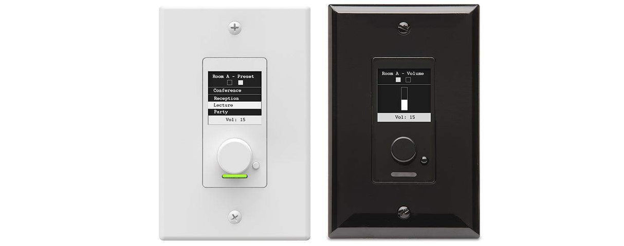 QSC Single-Gang networked audio controller (Attero Tech) - C1 - Creation Networks