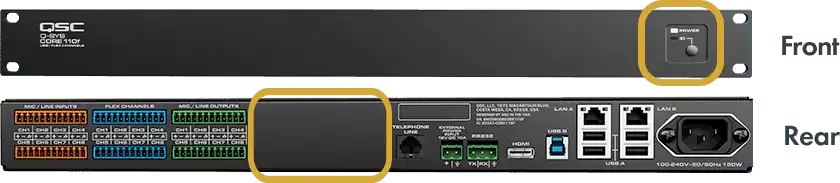 QSC Unified Core Processor - Core 110f V2 Q-SYS network + analog I/O processor (v2) Room Control QSC
