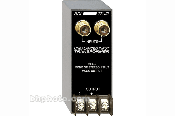 RDL TX-J2 Unbalanced Input Transformer - Creation Networks