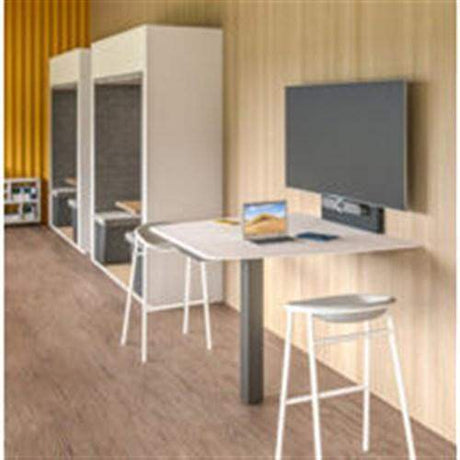Salamander D1/338AM1/SN/NO/BK Unifi Huddle 3-5 pr cabinet Sienna-Natural Oak Veneer Single Mount - Creation Networks