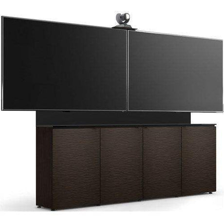 Salamander D1/347AM2/BL/WE 4-Bay Low profile wall cabinet Dual mount & camera Berlin/Wenge - Creation Networks