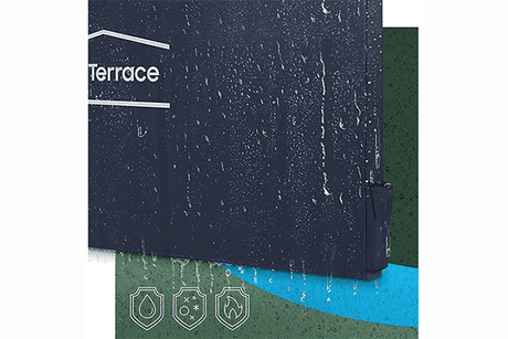 Samsung-Accessories Samsung 65" The Terrace Outdoor TV Dust Cover - Supports TV - Rectangular - Dust Resistant, Dirt Resistant - Polyester - Dark Gray - Creation Networks