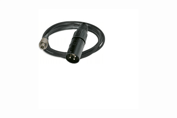 Sennheiser 4.9' (1.49m) 3-Pin LEMO to Male XLR Adapter Cable for 2000, 3000 & 5000 Series Bodypack Transmitters - Creation Networks
