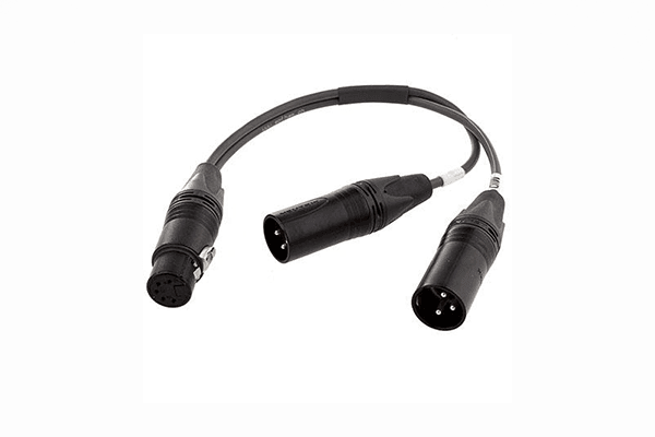 Sennheiser ACS5 5-pin XLR Female to Dual XLR Male Y Cable for MKH418S and MKE44P Microphones - Creation Networks