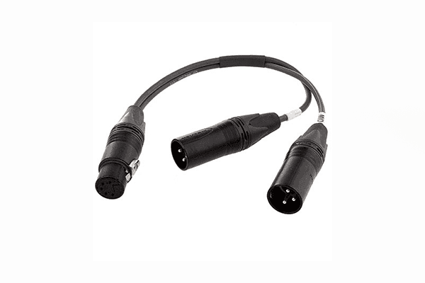 Sennheiser ACS5 5-pin XLR Female to Dual XLR Male Y Cable for MKH418S and MKE44P Microphones - USACS5 - Creation Networks