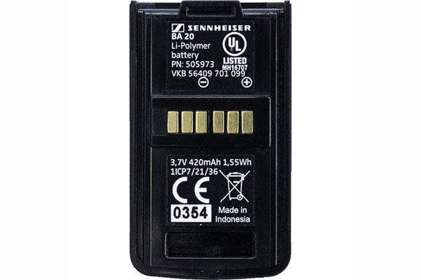 Sennheiser BA 20 Rechargeable battery pack for AVX EKP compact receiver - 505973 - Creation Networks