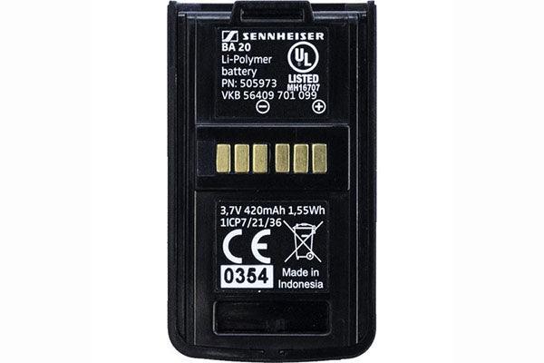 Sennheiser BA 20 Rechargeable battery pack for AVX EKP compact receiver - Creation Networks