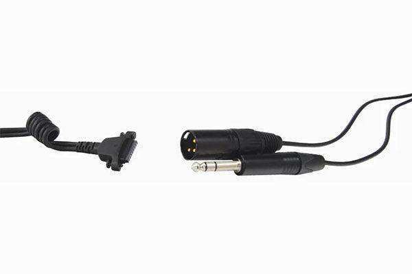 Sennheiser CABLE II-X3K1-P48 Straight copper cable with short coiled part for minimum structure born noise with XLR-3 connector and 6,3 mm (¼”) jack with P48, 2m - 505783 Microphones Sennheiser
