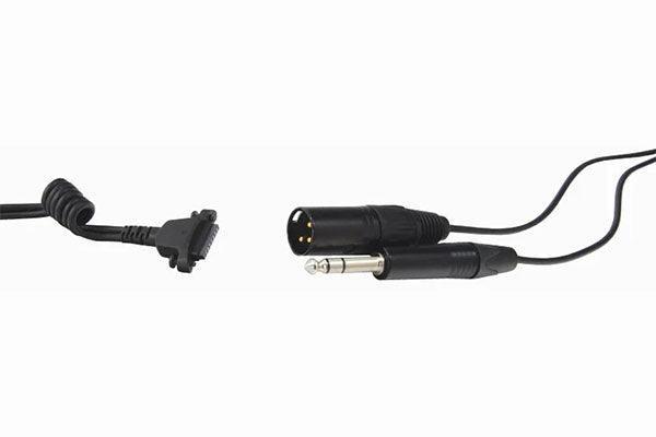 Sennheiser CABLE II-X3K1-P48 Straight copper cable with short coiled part for minimum structure born noise with XLR-3 connector and 6,3 mm (¼”) jack with P48, 2m - Creation Networks