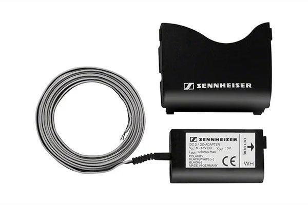 Sennheiser DC 2 DC power adapter, for EW bodypack transmitter and receiver from series ew G3 and ew G4, power supply 12 VDC - Creation Networks