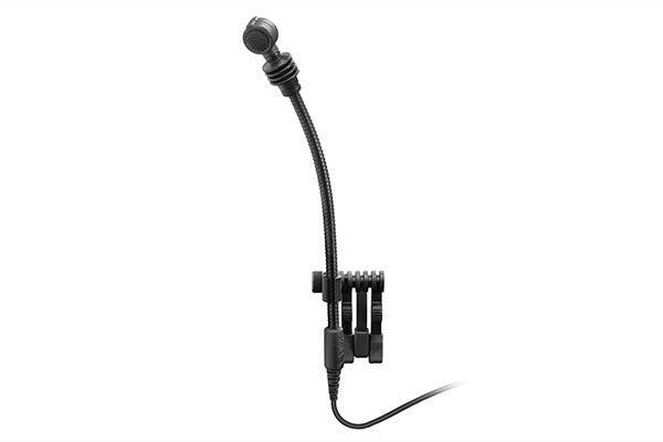 Sennheiser e 608 Instrument microphone (supercardioid, dynamic) for brass instruments, wind instruments and drums with flexible gooseneck and 3-pin XLR-M. Includes (1) MZQ 608 clip, (1) XLR connecting cable and (1) carrying pouch (0.71 oz) - Creation Networks