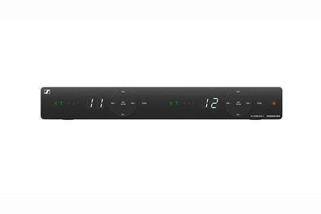 Sennheiser EM-XSW 1 DUAL-A Wireless receiver set. Includes (1) EM-XSW 1 DUAL stationary receiver with internal antennas and (1) NT 12-5 CW power supply, frequency range: A (548-572 MHz) - 508277 - Creation Networks