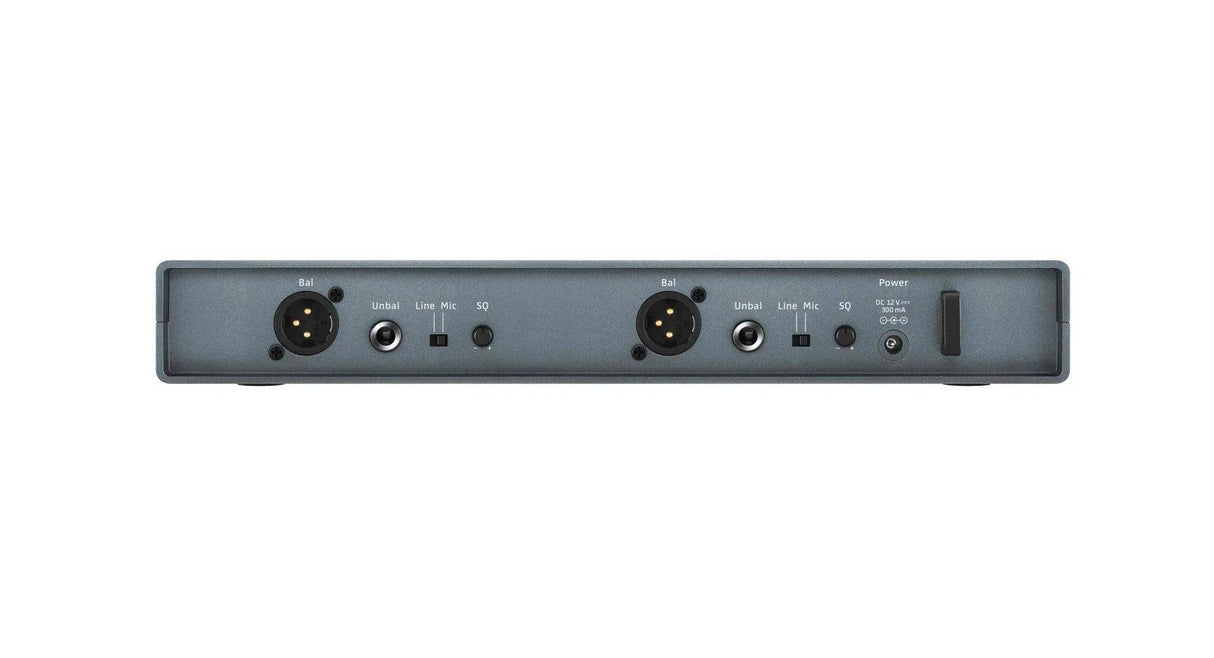 Sennheiser EM-XSW 1 DUAL-A Wireless receiver set. Includes (1) EM-XSW 1 DUAL stationary receiver with internal antennas and (1) NT 12-5 CW power supply, frequency range: A (548-572 MHz) - 508277 - Creation Networks