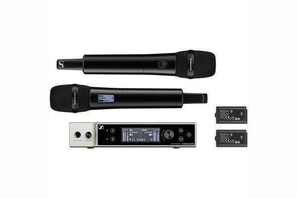 Sennheiser EW-DX 835-S SET Dual-Channel Digital Wireless System with Two Handheld Mics & MMD 835 Capsules - Creation Networks