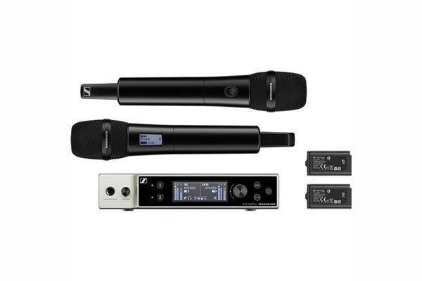 Sennheiser EW-DX 835-S SET (Q1-9) Digital wireless handheld set. Includes (1) EW-DX EM 2 receiver, (2) EW-DX SKM-S handheld transmitter, (2) MMD 835 capsules and (2) BA 70 batteries, frequency range: Q1-9 (470.2 - 550 MHz) - Creation Networks