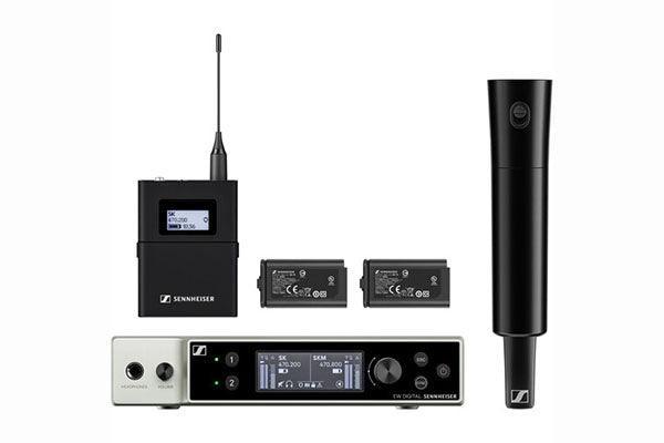 Sennheiser EW-DX SK-SKM-S BASE SET Dual-Channel Digital Wireless System with Bodypack & Handheld Transmitters, No Mics - Creation Networks