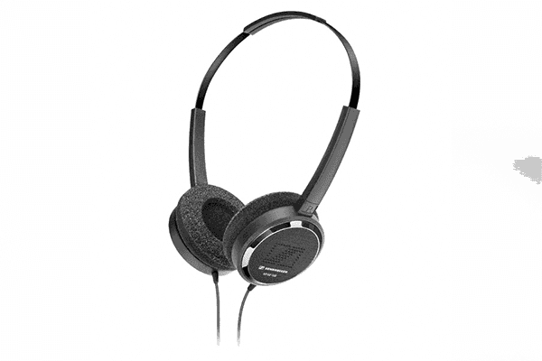Sennheiser HP 02-140 On-ear headphones with adjustable headband - 55 in. cable, 90° plug (Box of 20) - 505966 - Creation Networks