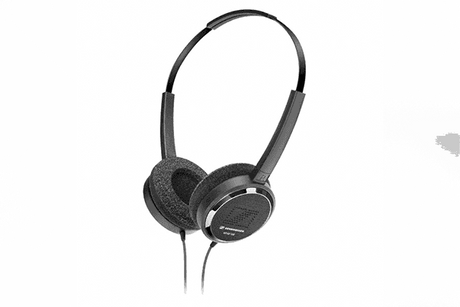 Sennheiser HP 02-140 On-ear headphones with adjustable headband - 55 in. cable, 90° plug (Box of 20) - 505966 - Creation Networks
