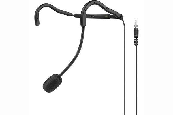 Sennheiser HT 747 BLACK Sweat-resistant fitness headset (supercardioid) with adjustable neckband annd flexible microphone boom arm. Includes (1) HT 747 windscreen,  black - Creation Networks