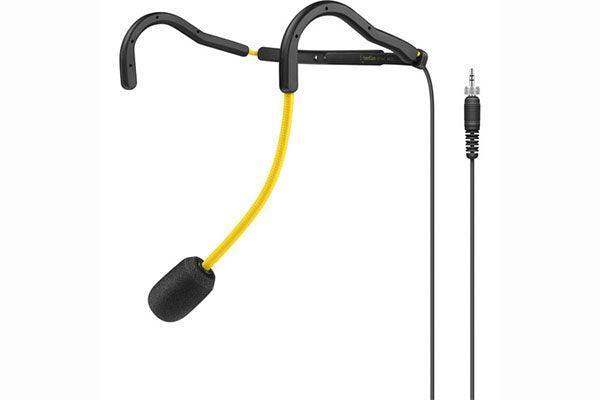 Sennheiser HT 747 YELLOW Sweat-resistant fitness headset (supercardioid) with adjustable neckband annd flexible microphone boom arm. Includes (1) HT 747 windscreen yellow - 700183 - Creation Networks