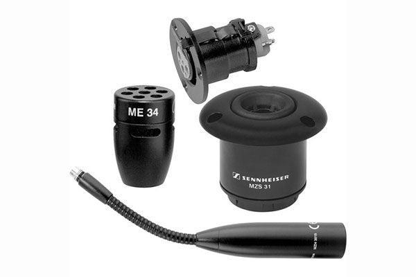 Sennheiser I15-C ME34 cardioid capsule, MZH3015 gooseneck, MZT30 flange mount and MZS31 shock mount - Creation Networks