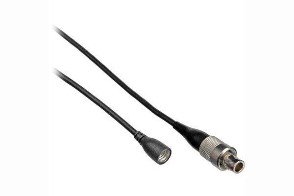 Sennheiser KA 100S-4-ANT Straight steel-reinforced cable (black) for ME Modular capsules.  3-pin connector for 2000 / 3000 / 5000 Series bodypack transmitters - Creation Networks