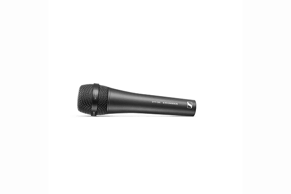 Sennheiser MD 445 Handheld microphone (high-rejection super cardioid, dynamic) with 3-pin XLR-M. Includes (1) MZQ 800 clip and (1) carrying pouch - Creation Networks