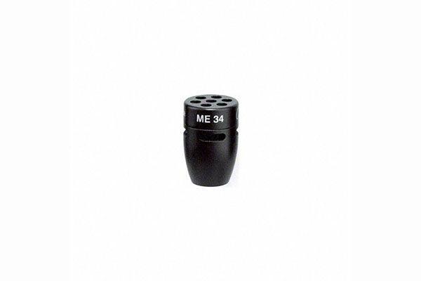 Sennheiser ME 34 Capsule head for MZH series gooseneck microphones (cardioid, pre-polarized condenser). Includes (1) MZW 34 windscreen (1.0 oz), black - Creation Networks