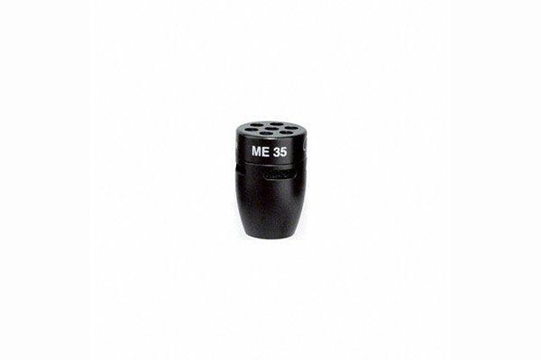 Sennheiser ME 35 Capsule head for MZH series gooseneck microphones (supercardioid pre-polarized condenser). Includes (1) MZW 34 windscreen (1.0 oz), black - Creation Networks