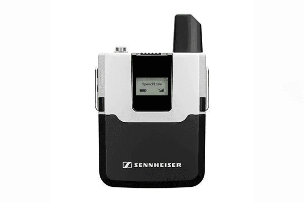 Sennheiser SL BODYPACK DW-4-US Digital bodypack transmitter, 1.9 GHz, with ew jack plug. Includes (1) BA 30 rechargeable battery and (1) pouch - 505900 - Creation Networks