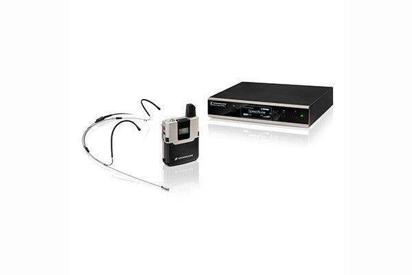 Sennheiser SL HEADMIC SET DW-4 Wireless headmic set. Includes (1) SL Headmic 1 (omnidirectional, condenser), (1) SL Bodypack DW, (1) SL Rack Receiver DW, (1) BA 30 rechargeable battery, (1) power supply, (1) pouch and (1) GA 4 rackmount kit - Creation Networks