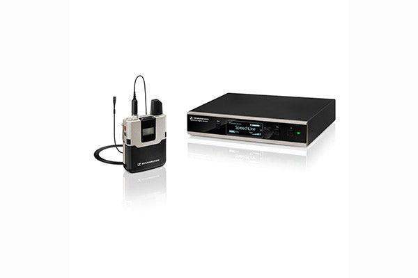 Sennheiser SL LAVALIER SET DW Wireless lavalier set. Includes (1) MKE 1 lavalier microphone (omnidirectional, condenser), (1) SL Bodypack DW, (1) SL Rack Receiver DW, (1) BA 30 rechargeable battery, (1) power supply, (1) pouch and (1) case - Creation Networks