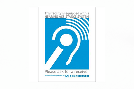 Sennheiser USADASIGNAGEKIT ADA plaque and window sticker - Creation Networks