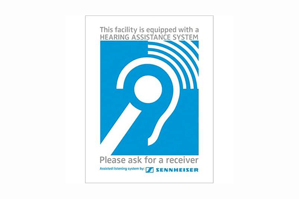 Sennheiser USADASIGNAGEKIT ADA plaque and window sticker - Creation Networks