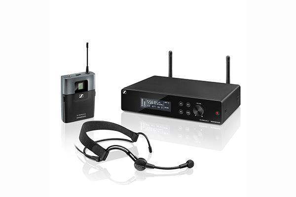 Sennheiser XSW 2-ME3-A Wireless headmic set. Includes (1) EM XSW 2, (1) SK XSW, (1) ME 3-II lavalier headmic (cardioid, condenser) and (1) NT 12-5 CW, frequency range: A (548 - 572 MHz) - 507129 - Creation Networks