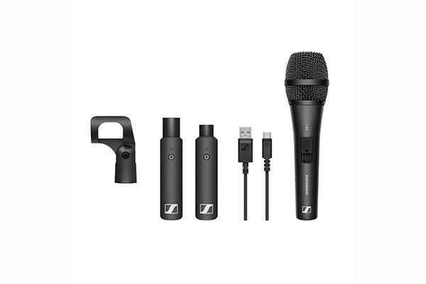 Sennheiser XSW-D VOCAL SET Vocal set with (1) XS1 cardioid dynamic mic, (1) XSW-D XLR FEMALE TX, (1) XSW-D XLR MALE RX, (1) mic clamp and (1) USB charging cable - Creation Networks
