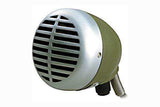 Shure 520DX Omnidirectional Dynamic with Volume Control High Z “The Green Bullet” for Harmonica Microphones Shure