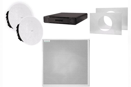 Shure 920P W-V ECOSYSTEM BUNDLE 920P: (1) MXA920, (1) P300-IMX, (2) MXN5W-C + Tile Bridge - Creation Networks