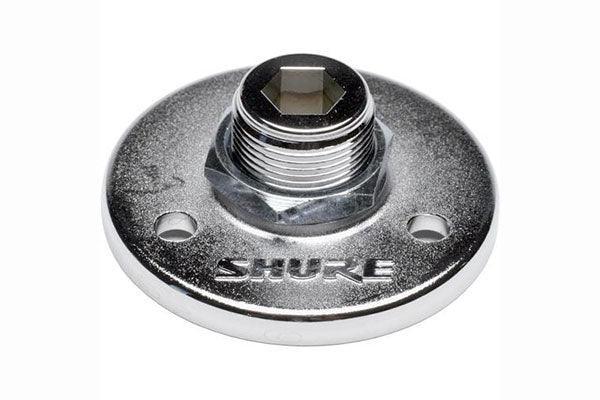Shure A12 5/8"-27 Threaded Mounting Flange, Matte Silver - Creation Networks