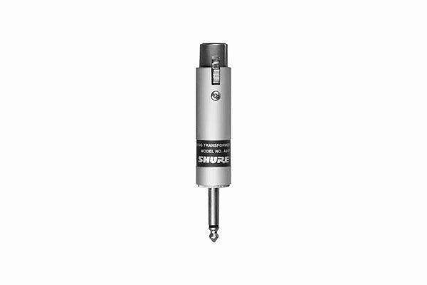 Shure A85F Transformer; Low Z, Female XLR to High Z 1/4" Phone Plug - Creation Networks