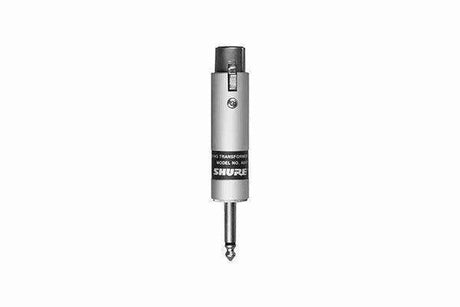 Shure A85F Transformer; Low Z, Female XLR to High Z 1/4" Phone Plug - Creation Networks