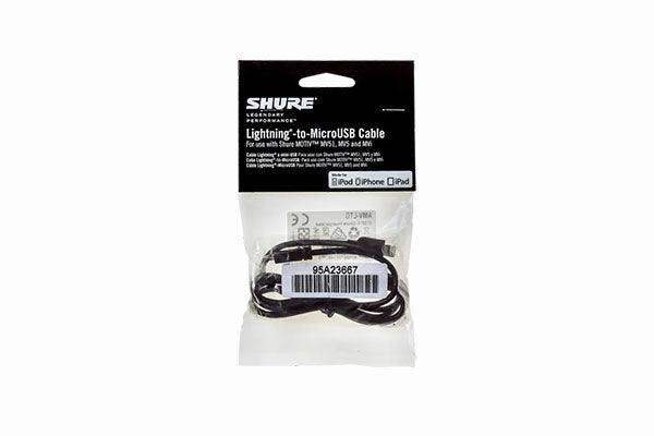 Shure AMV-LTG 1m microB to Lightning cable (Priced separately, must purchase minimum quantities of 3 or more)) - Creation Networks