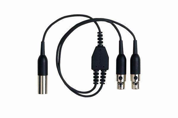 Shure AXT652 TA4 Y-Cable for AXT100 Bodypack Transmitters - Creation Networks