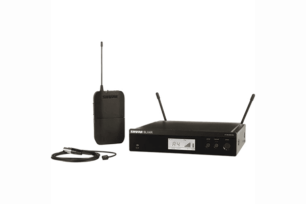 Shure BLX14R Guitar Wireless System with (1) BLX4R  Wireless Receiver, (1) BLX1 Bodypack Transmitter, and (1) WA302 Instrument Cable - Creation Networks