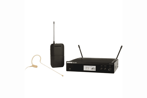 Shure BLX14R/MX53 Headset System with (1) BLX4R Wireless Receiver, (1) BLX1 Bodypack Transmitter, and (1) MX153 Headset Microphone - Creation Networks