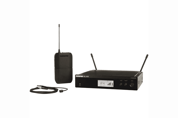 Shure BLX14R/W93 Instrument System with (1) BLX4R Wireless Receiver, (1) BLX1 Bodypack Transmitter, and (1) WL93 Lavalier Microphone - Creation Networks