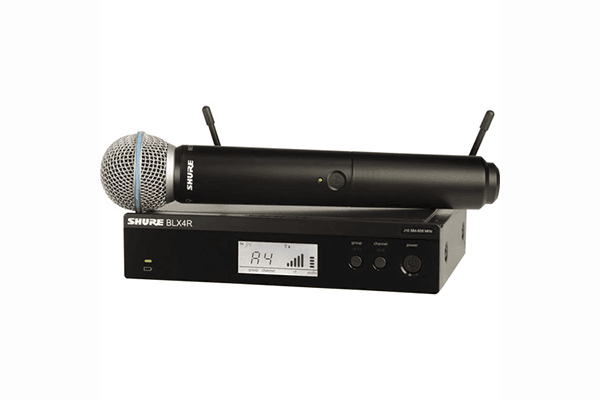 Shure BLX24R/B58 Vocal System with (1) BLX4R Rack Mount Wireless Receiver and (1) BLX2 Handheld Transmitter with BETA 58 Microphone - Creation Networks